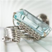 Spilla Goldside Donna in Oro Acquamarina 0.60 Ct 82058968 - 82058968